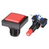 uxcell Game Push Button 44x44 Square 12V LED Illuminated Push Button Switch with Micro Switch for Arcade Video 5 Colors 5pcs