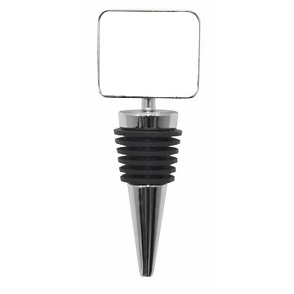 Blank Wine Bottle Stopper with Square Metal Insert