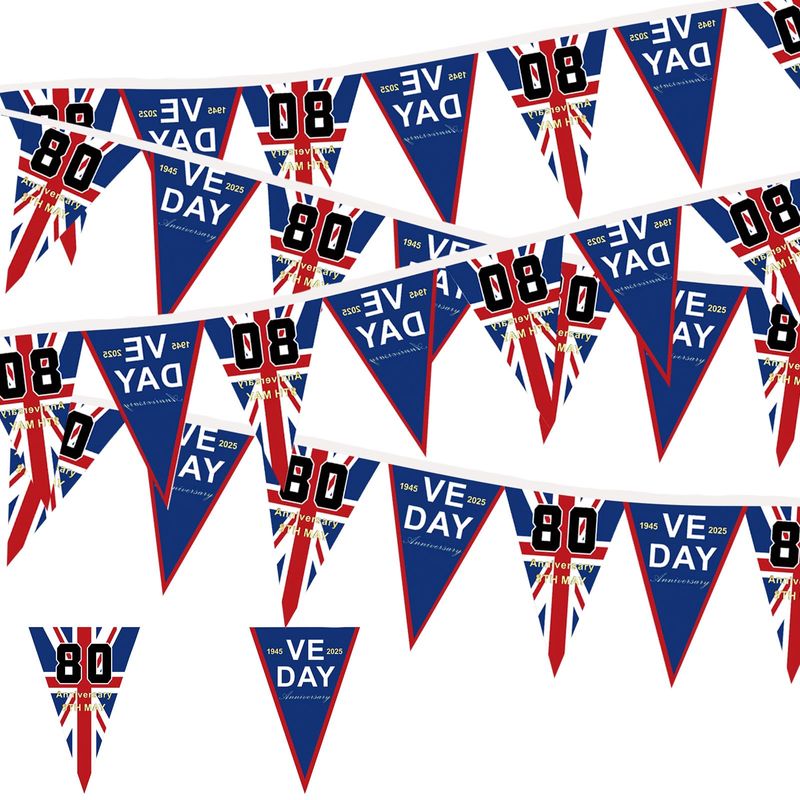 10M VE Day 80th Anniversary Decorations Flags 2025, VE Day 80th ...