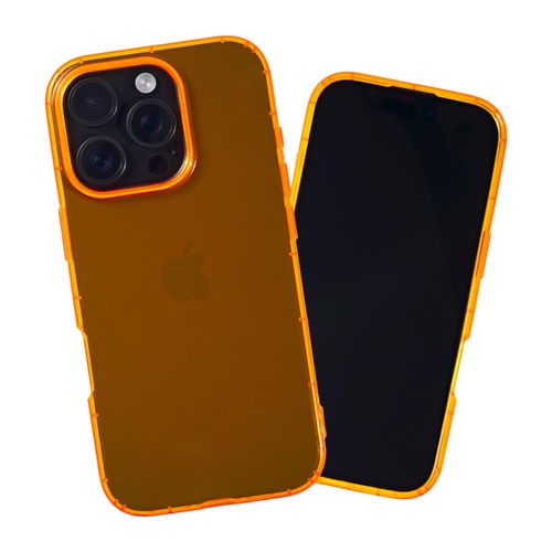 SteepLab Neon Highlighter Case for iPhone 16 Pro - Vibrant Eye-Catching Colors and All-Day Protection (Intense Bright Orange)