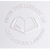 Library Book Embosser Seal Stamp Personalized Customized 1 x 5/8" (Open Book)