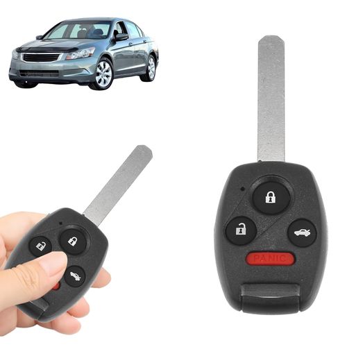 Boxonly Replacement Keyless Entry Remote Car Key Fob 313.8MHz FCC ID:KR55WK49308 Compatible with Honda Accord 4-Door Sedan (2008-2012) – 4-Button with Door Key, ID46/7936 Chip
