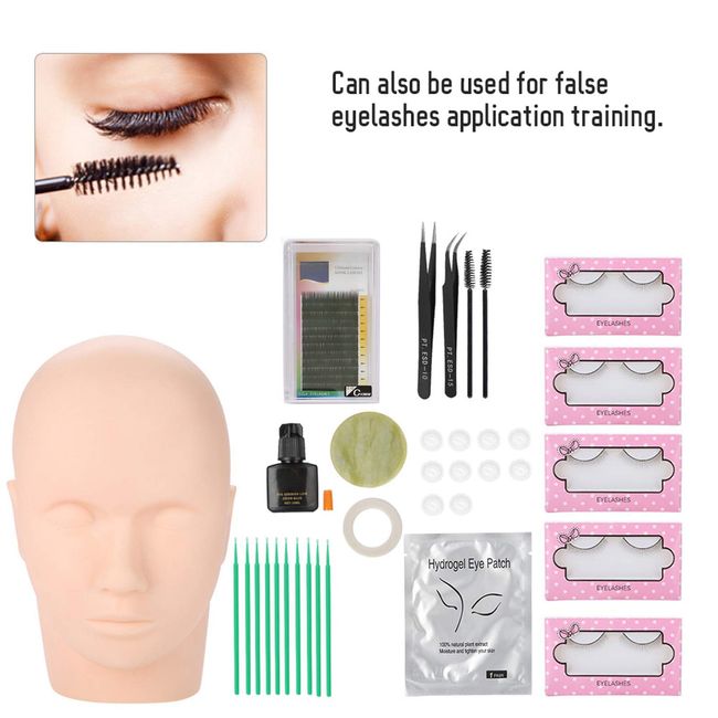 Eyelash Extension Massage Mannequin Head for Makeup Practice Training Model