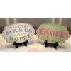Happy Easter Hanging Wall Decor Signs Set of 2, Easter Makes Me Hoppy