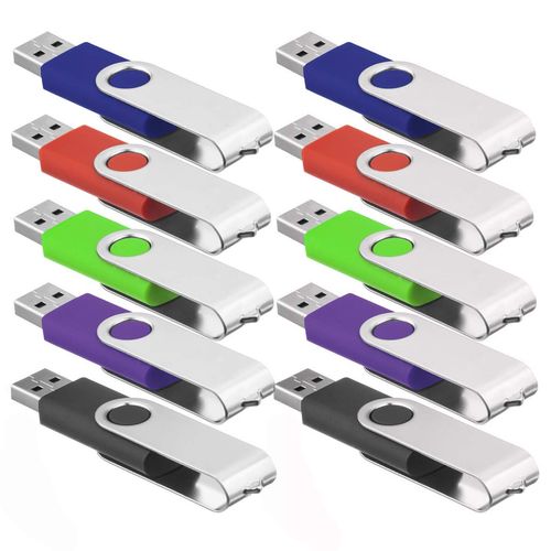 Wholesale (Small Capacity) 1MB,16MB,64MB,128MB,512MB USB Flash Memory Stick Pen Drive Storage Thumb Swivel U Disk (10 Pack - 64MB)
