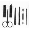 Manicure Pedicure Set | Nail Clippers | Scissors | Tweezers | Ear-pick | Black Stainless steel Men Women Travel Size Nail Grooming Tool Kit Blue