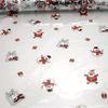 CHRISTMAS CELLOPHANE SANTA & SNOWMAN PATTERN 80CM WIDTH VARIOUS LENGTHS (10 meters (rolled)