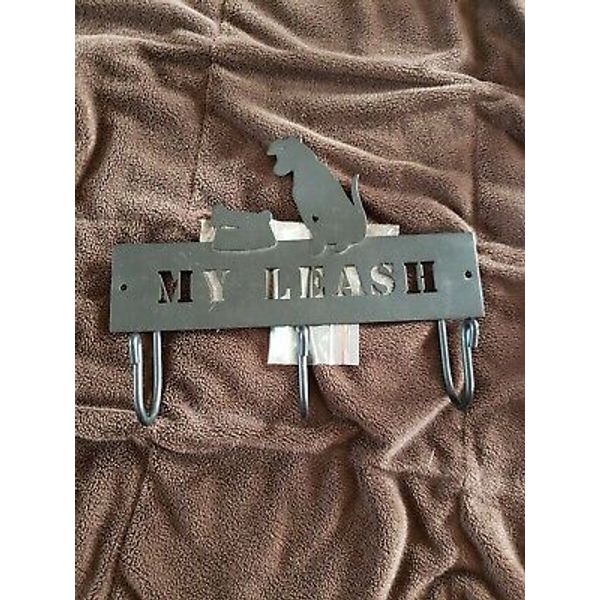 Dog Leash Wrought Iron Holder