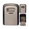 TSS Medium Size Wall Mounted Key Safe 4 Wheel Combination Key Lock Box Outdoor Key Box Wall Mounted