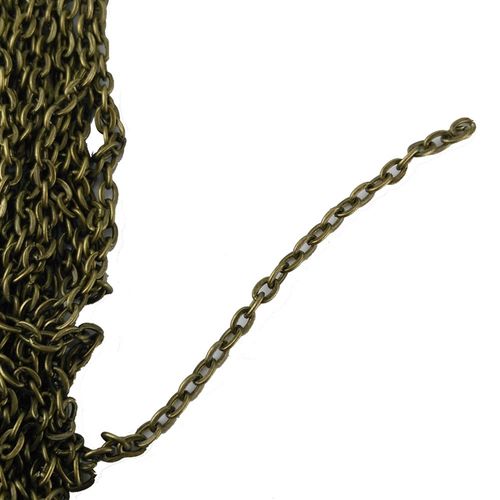 yueton 32.8 Feet 10M Antique Bronze Twisted Cross Chains for Bracelet Necklace Jewelry Accessories DIY Making