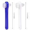 ARTIBETTER 2Pcs Denture Brushes Double-Sided False Teeth Toothbrush Denture Cleaning Tool (White + Blue)