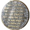 5 Year AA Medallion Reflex Silver Glitter Gold Plated Color Chip