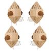 GreenBird Eco Friendly Nesting Material Holders with Natural Fibers, 4 Pack