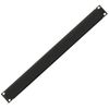 kenable Blanking Plate Solid 1U for Comms Data Cabinet Rack 19 inch Black