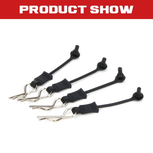 4X Body Clip Retainers for Arrma 6S Typhon Outcast Kraton Talion Felony Infraction Limitless Felony Mojave Upgrade Parts (Black)
