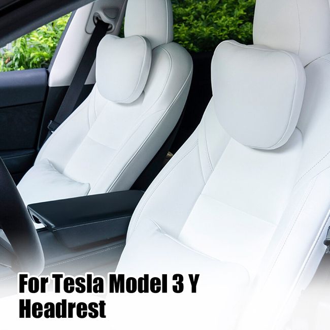 Model 3 S X Y Car Seat Leather Pillow Cushion Neck Head Rest