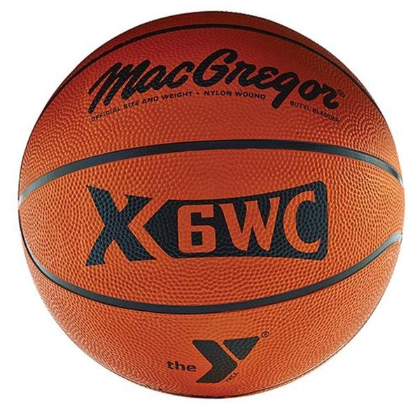 MacGregor Official Rubber Basketball W/YMCA Logo