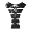 Grim Reaper Deep Black 3D Gel Domed Motorcycle Tank Pad