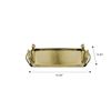 Bathroom Tray - Elegant Aluminum with Gold Finish Organizer for Towels Lotions Decorative Kitchen Home Decor Bath Accessories Countertop Bedroom - The Calla Lilly Collection