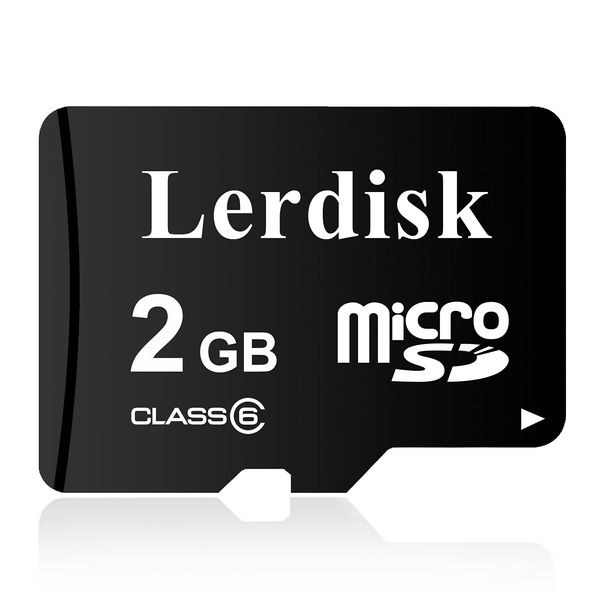 Lerdisk Factory Wholesale Micro SD Card 2GB in Bulk MicroSD Class 6 Produced by Authorized Licencee (2GB Class 6)