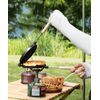 S'more Waffle Waffle Maker, Camping, Open Fire, Waffle Plate, BBQ, Outdoor (Black)