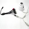 Power Spliter Cable DC12V Plug Size 5.5X2.1mm for DVR Camera Connection (2, 1 to 9(red))