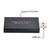 cablecc Mini PCI-E mSATA to USB 3.0 External SSD PCBA Conveter Adapter Card with Enclosure