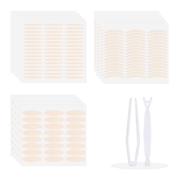 Adesivi a Doppia Palpebra, Double Eyelid Tape, Invisibile Nastro a Doppia Palpebra, Strisce Adesivi per Palpebre Cadenti, Occhi Autoadesivi Fibra, 600 pcs