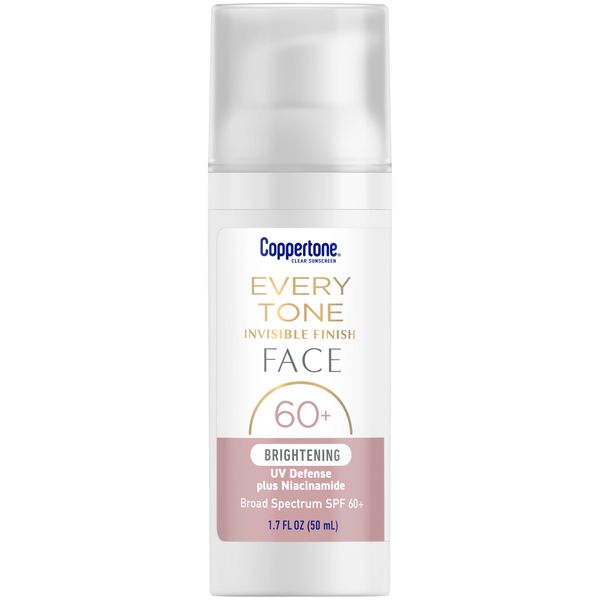 Coppertone Every Tone SPF 60+ Face Brighten UV Defense 1.7 oz