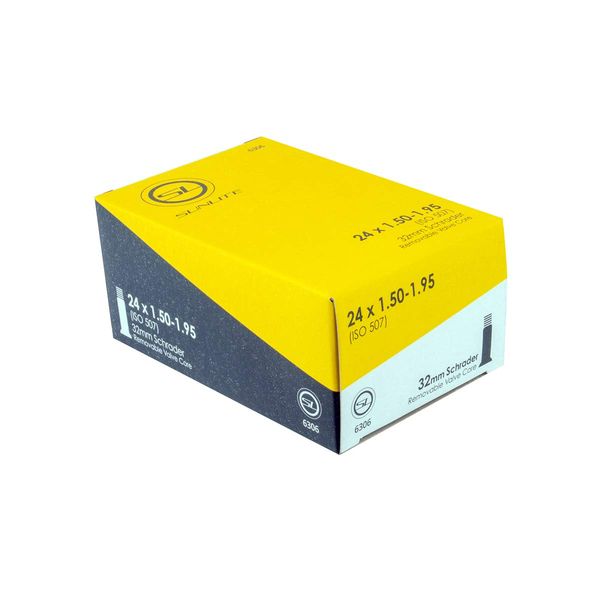 Sunlite Schrader Valve Bicycle Tubes, 24 x 1.50-1.95" / 32mm Valve