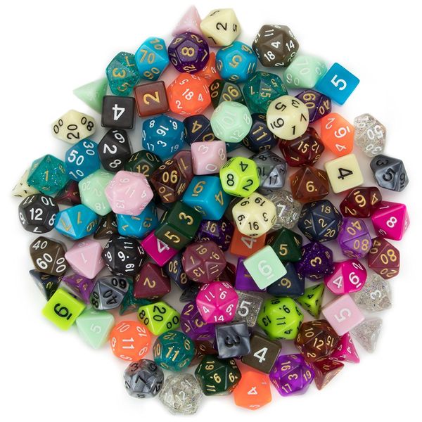 Wiz Dice Series III - DND Dice Set (105 Dice, 15 Sets of 7 Unique Colors) - Perfect DND Gifts - Role Playing Dice DND Accessories for TTRPG MTG Dice Games -D&D Dice Game Sets in Unique Finishes