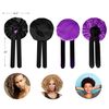 BONNET QUEEN Reversible Silk Bonnet for Sleeping Double Layer Satin Bonnet Hair Bonnet Adjustable Tie Bonnets Satin Lined Bonnet Night Sleeping Hair Wrap for Women Black Purple