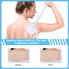 Upgrade Body Lotion Applicator, Globalstore Oil Cream Applicator Massager Shower Scrubber with 19 Massaging Rollers and Foldable Long Handle, Shower Brush Set Back Oil Cream Applicator for Woman Men