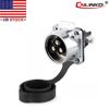 CNLINKO 3 Pin 50A Power Connector Female Socket Panel Mount Outdoor Waterproof
