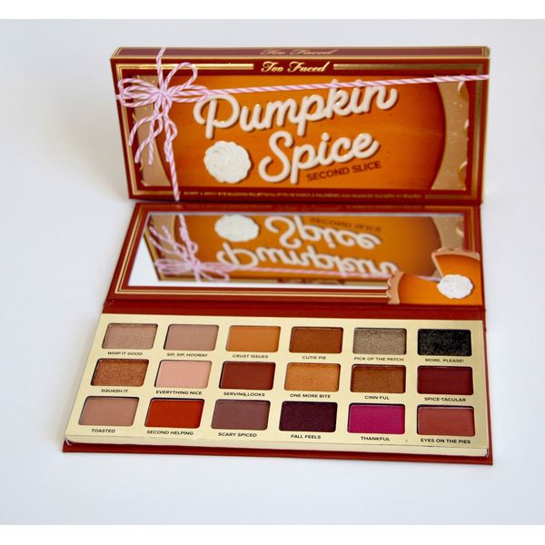 TOO FACED PUMPKIN SPICE SECOND SLICE 18 COLORS EYE SHADOW PALETTE NEW IN BOX