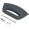 SPARES2GO Graphite Door Handle Kit compatible with Hotpoint Washing Machine