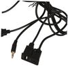 PACKOVE Car Flush Mount USB Extension Cable Audio Jack Extra USB Ports for Car