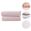 Clair de Lune 2 Pack Fitted Jersey Cotton Cot Sheets 60 x 120 cm (Pink)