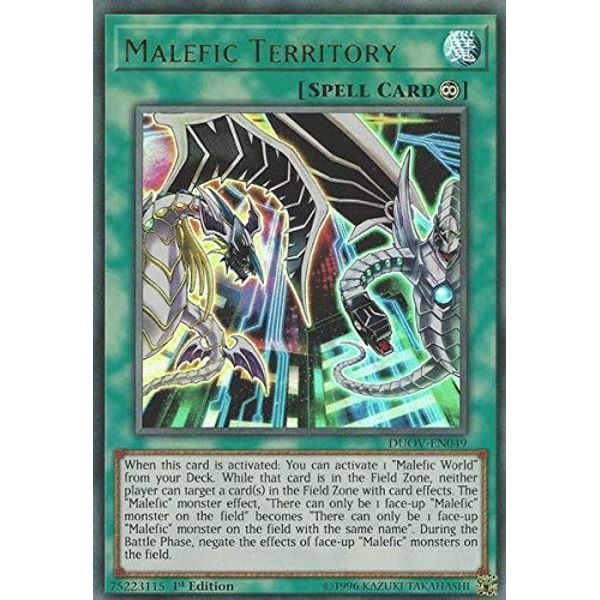 Malefic Territory - DUOV-EN049 - Ultra Rare - 1st Edition