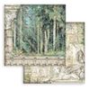 Stamperia Mini Scrapbooking Pad-Magic Forest, Paper, Multicoloured, 8 x 8 inches