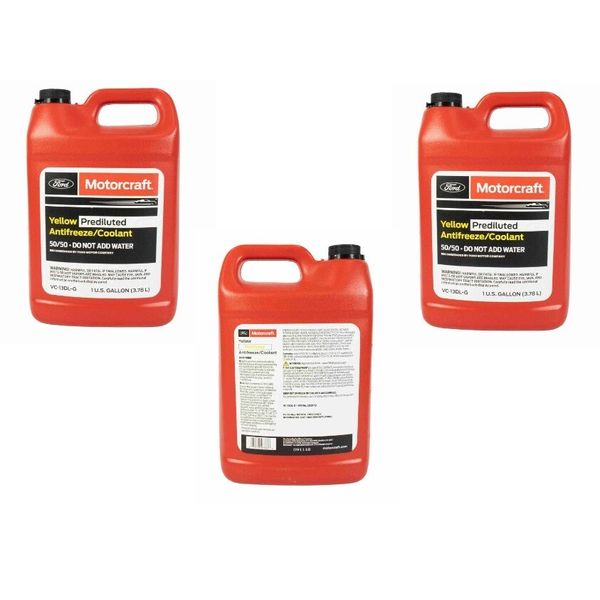 3 Gallons Engine Coolant Antifreeze Motorcraft Yellow Pre diluted 50/50