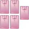 5Pcs Pink 20Ml/ 0.67Oz Card Type Spray Bottles Refillable Perfume Atomizer Conta