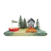 Mud Pie Large Lake Led Sitter; 4 3/4" X 10 1/4"