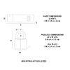 Master Lock 9140703EURD Pack Including Door Hasp and Keyed Padlock, Black