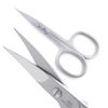 Nail scissors serrated blade