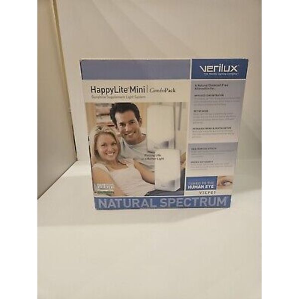 Verilux HappyLite Mini Combo Pack Model VTCP01 Compact Energy Lamp NOB