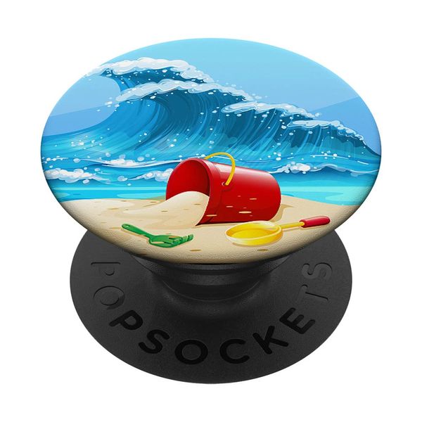 Beach Pop Socket for Phone PopSockets Ocean Wave Summer PopSockets Standard PopGrip