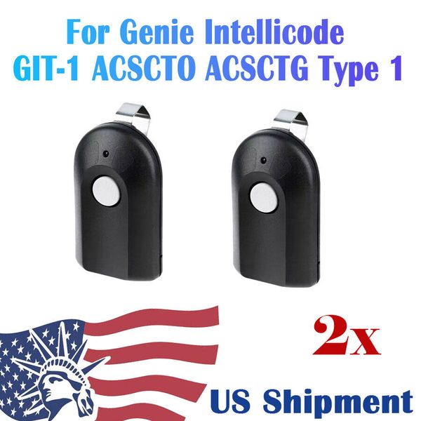 2x Garage Door Opener Remote For Genie Intellicode GIT-1 ACSCTO ACSCTG Type 1