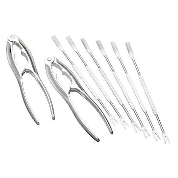 Seafood Set - Crab/Lobster Crackers & Forks/Picks (Pack of 2)