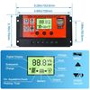 HaeKap 100A PWM Solar Panel Regulator Charge Controller with Temperature Display, Light Control + Delay Control, Auto Focus Tracking 12/24V Dual USB Output